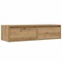 Mueble de TV con luces LED roble artisan 100X35,5x25