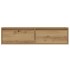 Mueble de TV con luces LED roble artisan 100X35,5x25