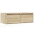 Mueble de TV con luces LED roble sonoma 75x35,5x25