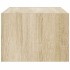 Mueble de TV con luces LED roble sonoma 75x35,5x25