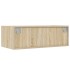 Mueble de TV con luces LED roble sonoma 75x35,5x25