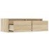 Mueble de TV con luces LED roble sonoma 75x35,5x25