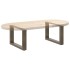 Patas de mesa centro forma U 2uds acero natural 50x(30-31)
