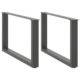 Patas para mesa de centro en forma de U 2 uds antracita