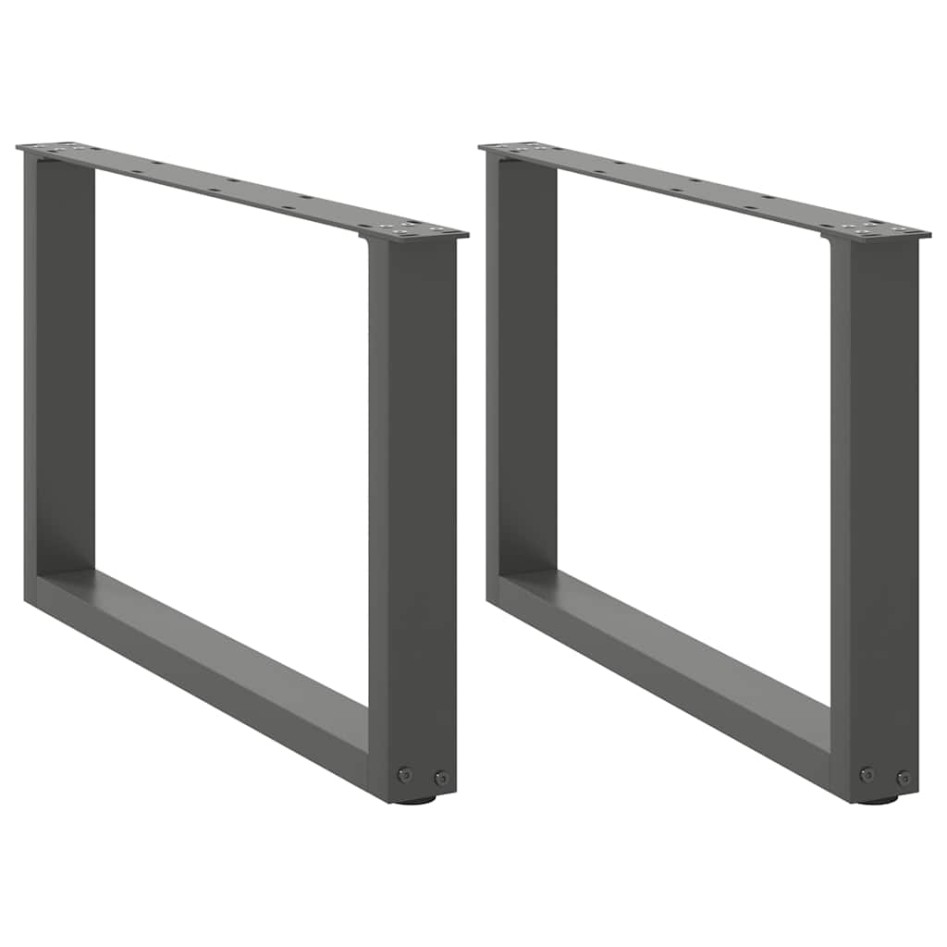 Patas para mesa de centro en forma de U 2 uds antracita