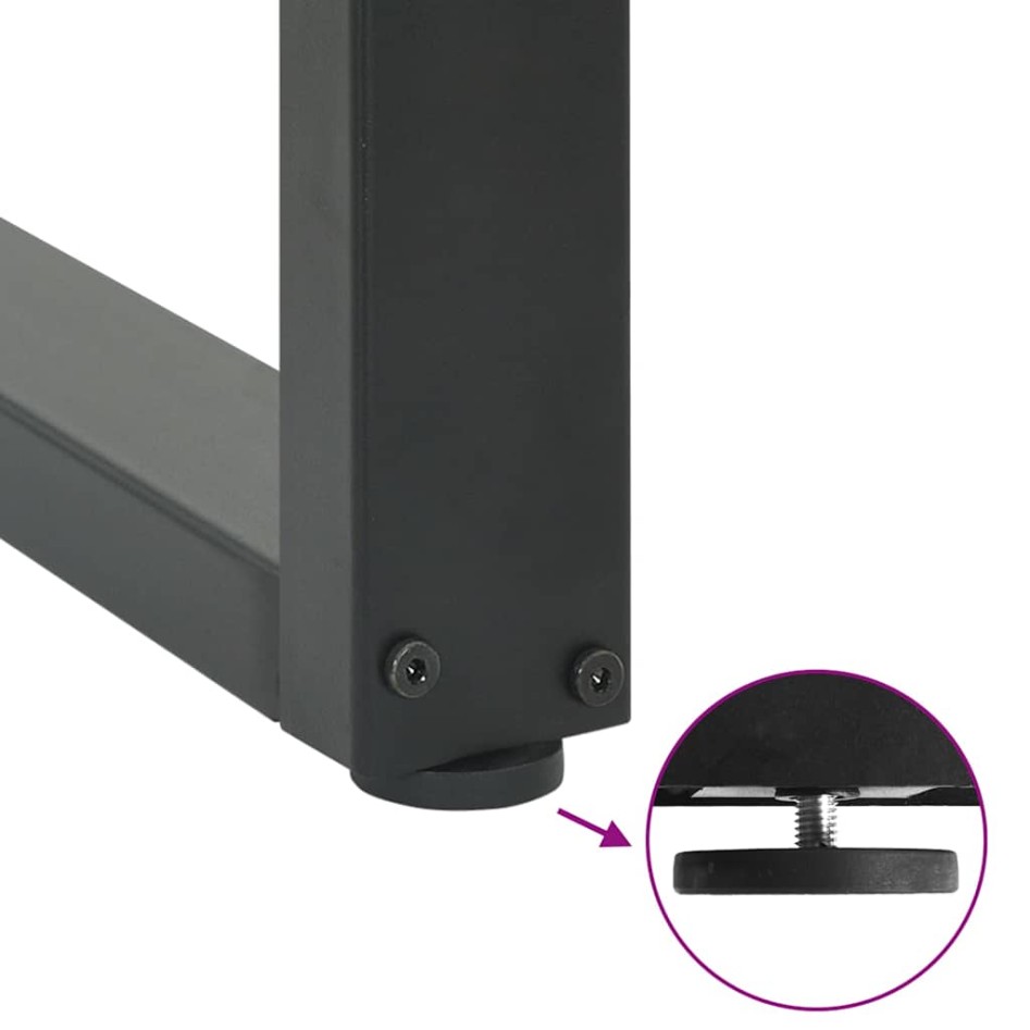 Patas para mesa de centro en forma de U 2 uds antracita