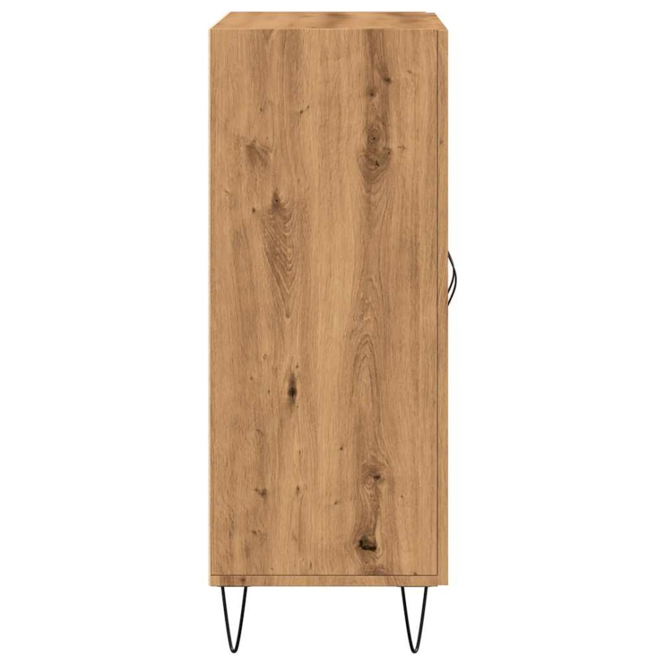 Aparador de madera de ingeniería roble artisan 69,5x34x90