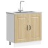 Mueble bajo para fregadero Kalmar roble sonoma 80x46x81,5