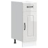 Mueble bajo cocina Kalmar madera ingeniería blanca alto