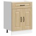 Mueble bajo de cocina Kalmar madera ingeniería de roble