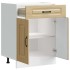 Mueble bajo de cocina Kalmar madera ingeniería de roble