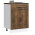 Mueble bajo de cocina Kalmar de madera ingeniería roble