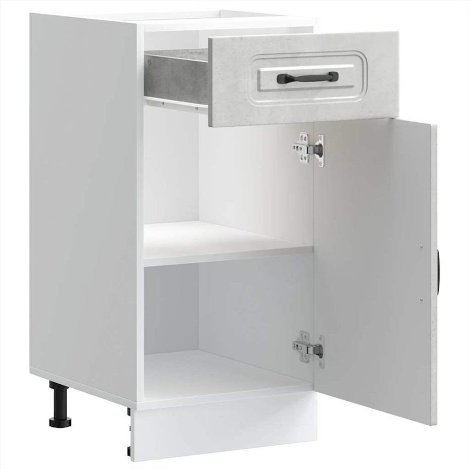 Mueble bajo de cocina Kalmar madera de ingeniería gris