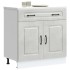 Mueble bajo de cocina Kalmar madera de ingeniería gris