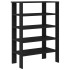 Mueble zapatero madera contrachapada negro 61x32x87,5