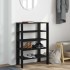 Mueble zapatero madera contrachapada negro 61x32x87,5
