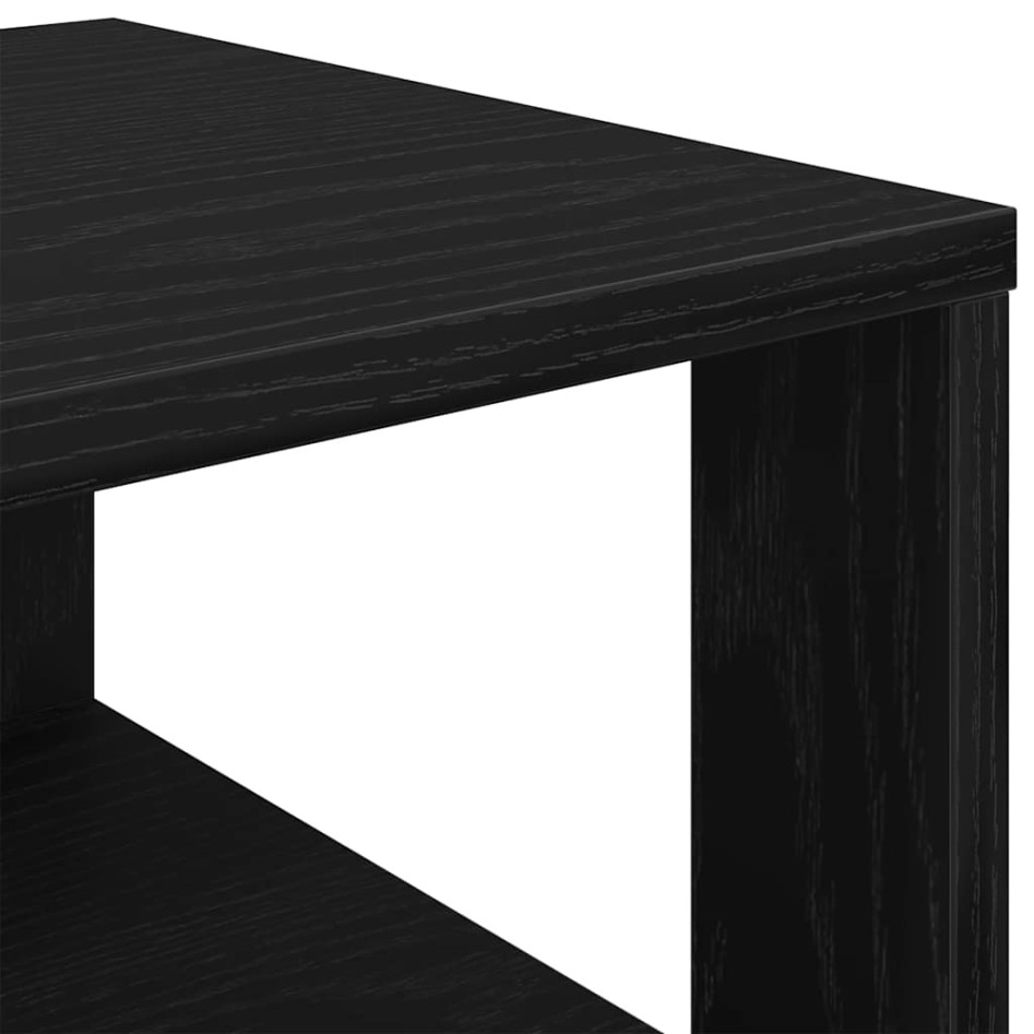 Mueble zapatero madera contrachapada negro 61x32x87,5