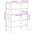 Zapatero artesanal de madera contrachapada 61x32x87,5