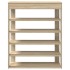 Mueble zapatero madera de ingeniería roble sonoma 80x30x98