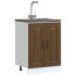 Mueble bajo para fregadero Kalmar roble marrón 60x46x81,5