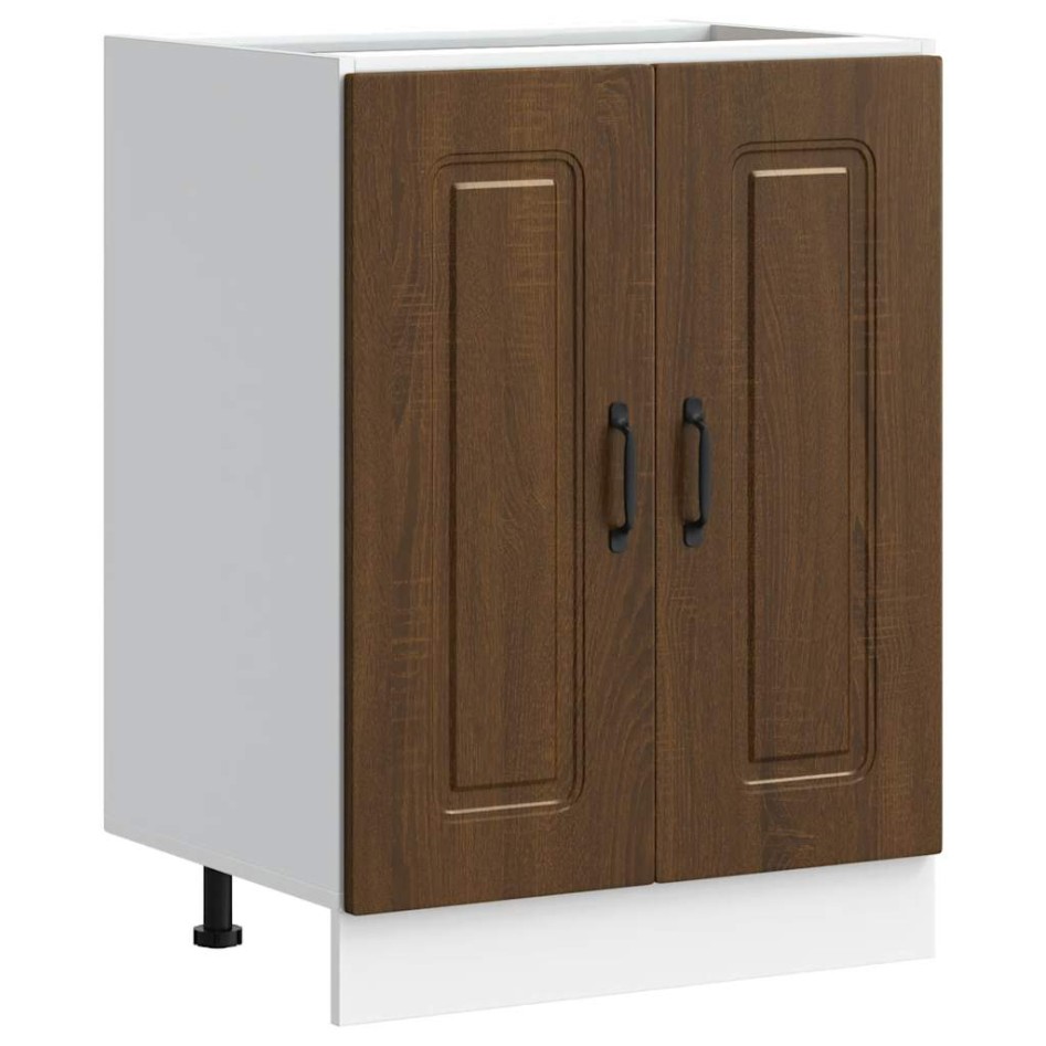 Mueble bajo para fregadero Kalmar roble marrón 60x46x81,5