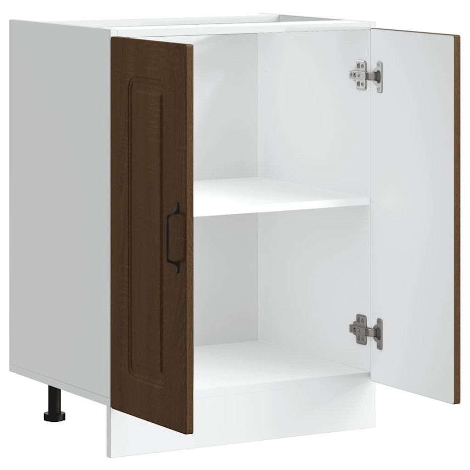 Mueble bajo para fregadero Kalmar roble marrón 60x46x81,5