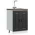 Mueble bajo para fregadero Kalmar negro 60x46x81,5