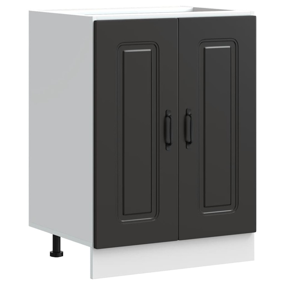 Mueble bajo para fregadero Kalmar negro 60x46x81,5