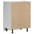 Mueble bajo para fregadero Kalmar negro 60x46x81,5