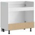 Mueble bajo para fregadero Kalmar roble ahumado 80x46x81,5