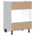Mueble de horno Kalmar blanco madera