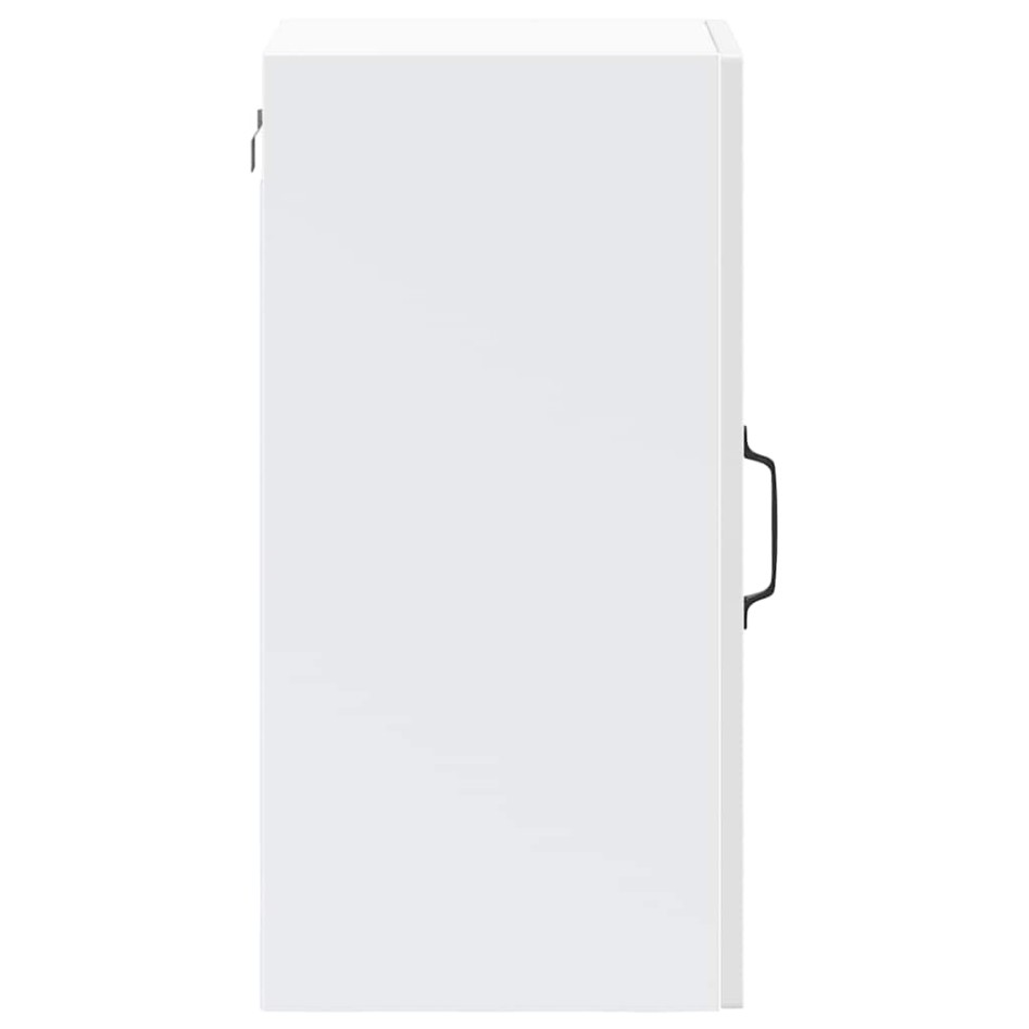 Armario pared cocina puerta cristal Kalmar blanca alto