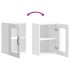 Armario pared cocina puerta cristal Kalmar blanca alto