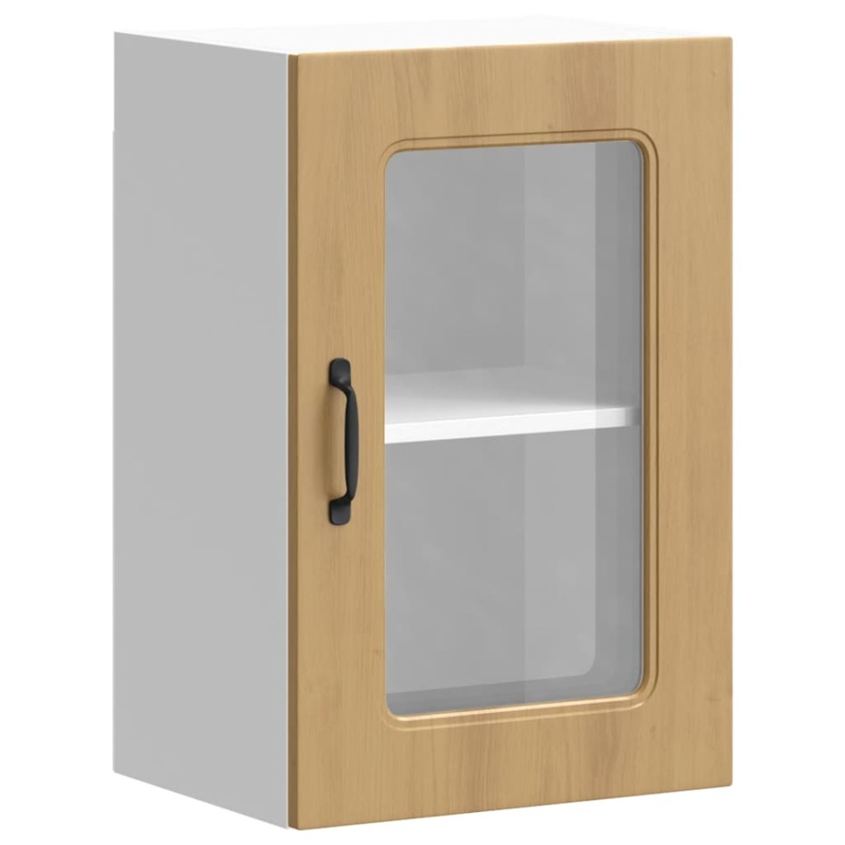 Armario pared cocina puerta de cristal Kalmar roble