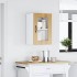 Armario pared cocina puerta de cristal Kalmar roble