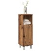 Armario de baño madera contrachapada envejecida 30x30x95 cm
