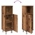 Armario de baño madera contrachapada envejecida 30x30x95