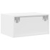 Mesitas de noche de pared con luces LED 2 unidades