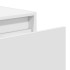 Mesitas de noche de pared con luces LED 2 unidades