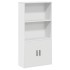 Estantería de madera de ingeniería blanca 60x24x120