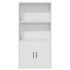 Estantería de madera de ingeniería blanca 60x24x120