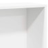 Estantería de madera de ingeniería blanca 60x24x120