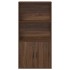 Estantería de madera de ingeniería marrón roble 60x24x120