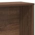 Estantería de madera de ingeniería marrón roble 60x24x120