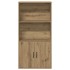 Estantería de madera de ingeniería roble artisan 60x24x120