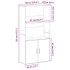 Estantería de madera de ingeniería roble artisan 60x24x120