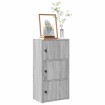 Estantería madera de ingeniería gris sonoma 40x24x77 cm