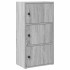 Estantería madera de ingeniería gris sonoma 40x24x77