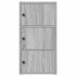 Estantería madera de ingeniería gris sonoma 40x24x77