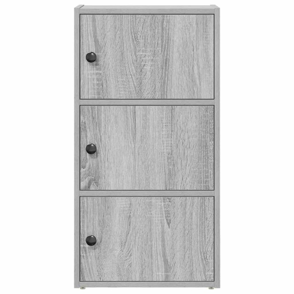 Estantería madera de ingeniería gris sonoma 40x24x77